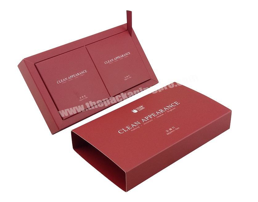 Printed Beautiful Logo Drawer Sliding Open White Card Gift Box for Soap Packaging