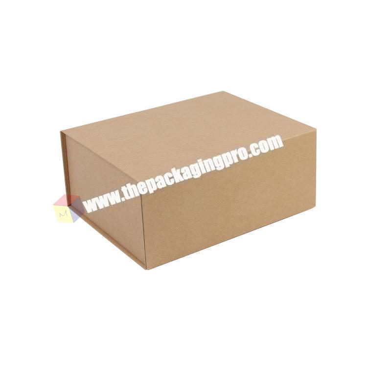printed design folding kraft paper box packaging for clothes