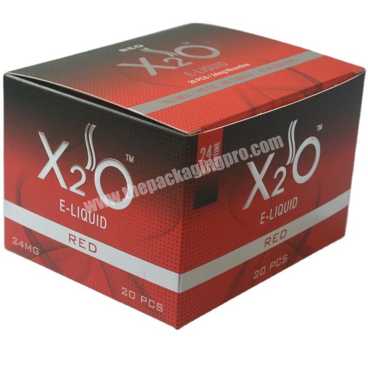 Printed High Quality 30ml 60ml 100ml 120ml E Juice Liquid Dropper Bottle E Juice E-Cigarette Paper Box
