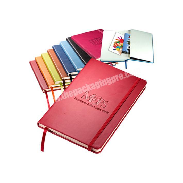 Private business office pu leather notebook customized