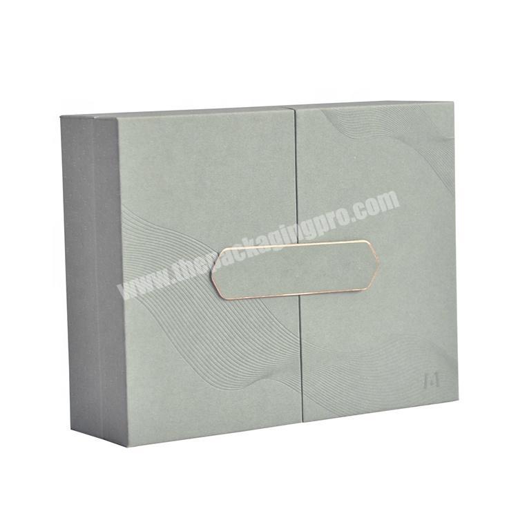 Private Label Cardboard Paper Packing Skin Care Cosmetic Bottle Gift Box With Sponge Insert