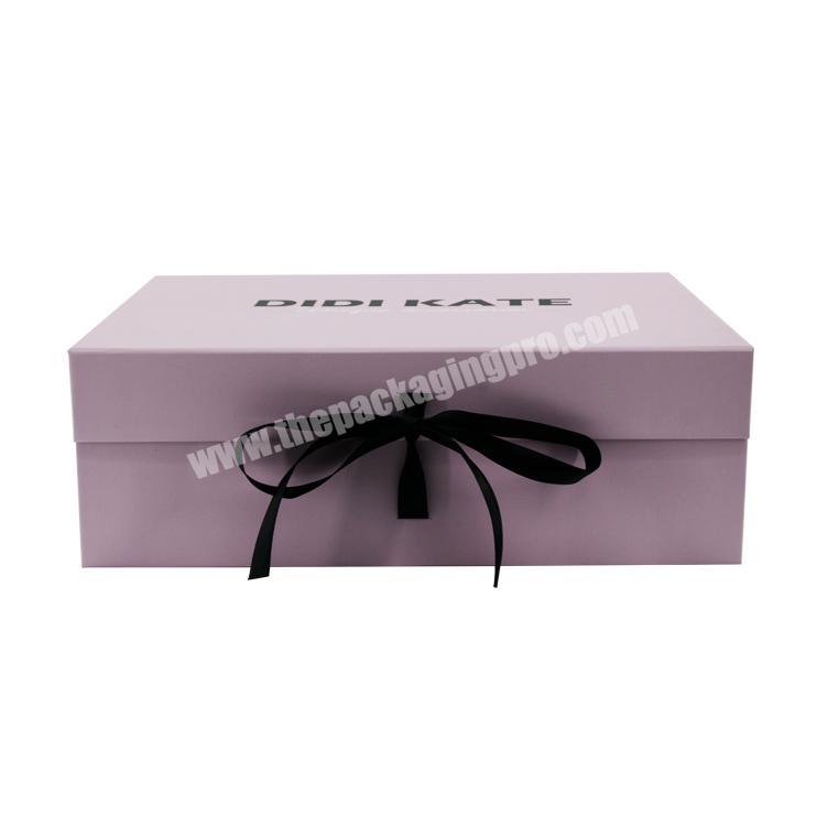 Private Label Custom Rigid Cardboard Pink Human Hair Extension Packaging Boxes