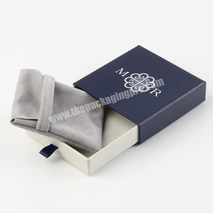 Private Label Drawer Jewelry Box Bracelet Box with Velvet Bag