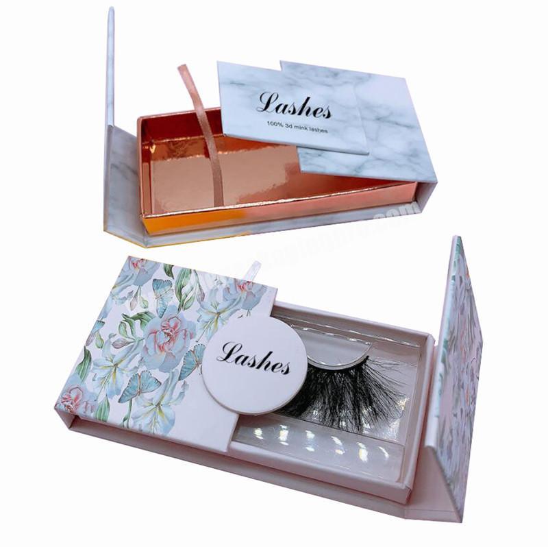 Private label glitter eyelash box packaging odm boxes eyelash distinctive gift boxes for eyelash