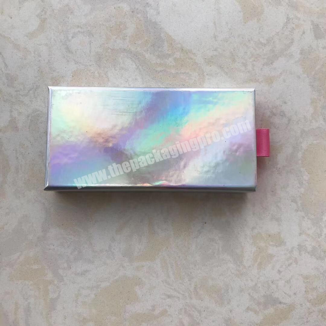 private label glitter false eyelash packaging box custom