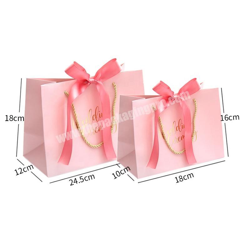 Private Label Luxury Boutique Packaging Custom Print Retail Paper Shopping Bags With Logo And Handles