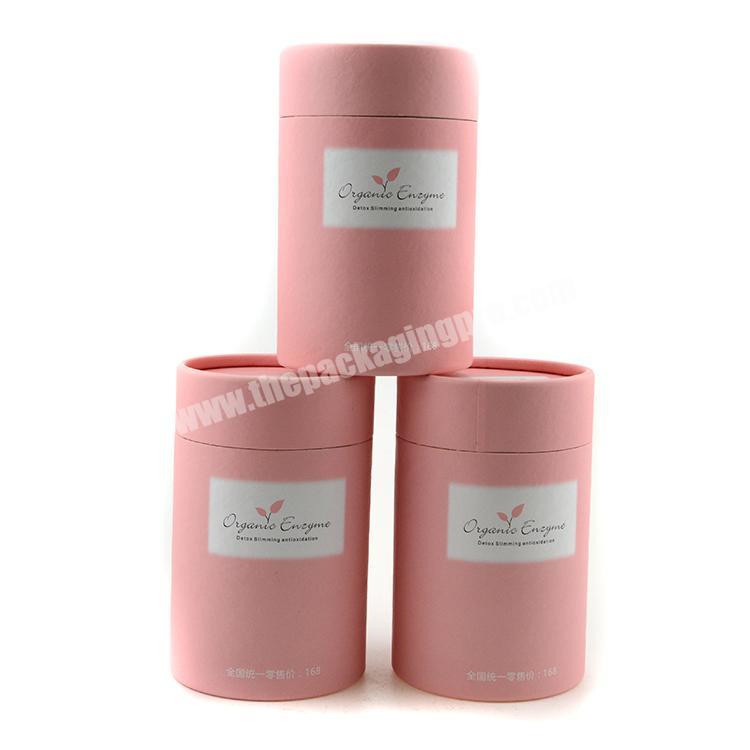 Private label printing paper tube package cylindrical box cylinder tea box