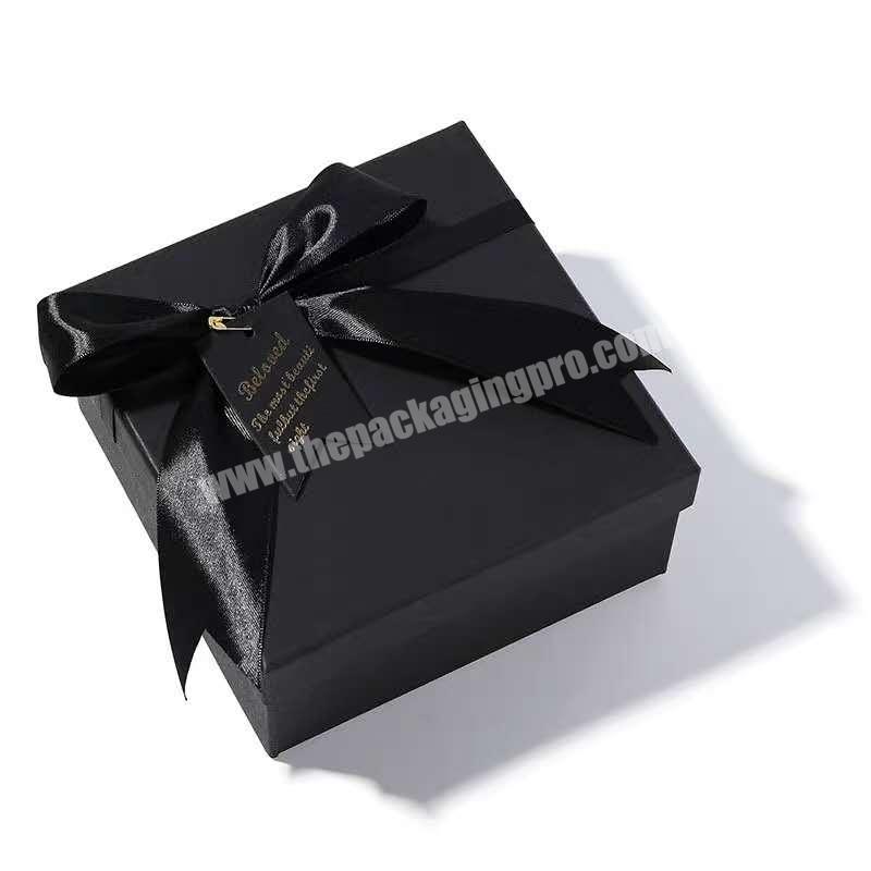Professional black luxury gift cardboard packaging box