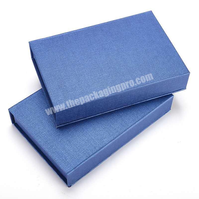 Professional custom cardboard box with blue packaging collapsible gift packing