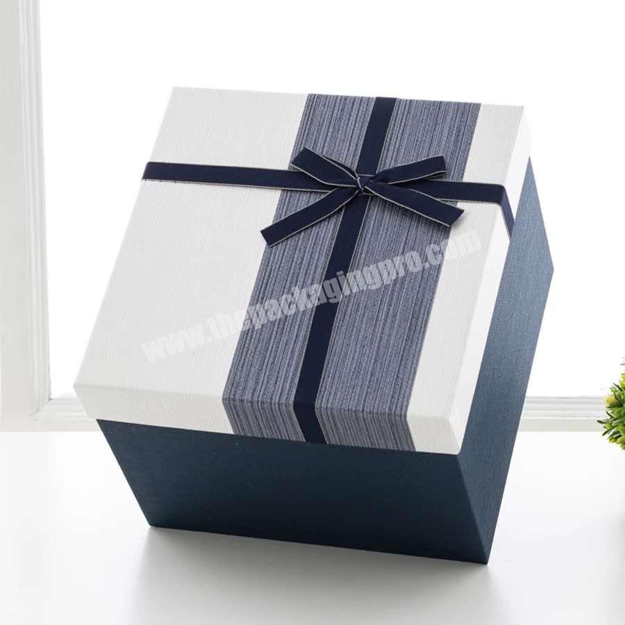 Professional customized simple birthday gift square packaging box