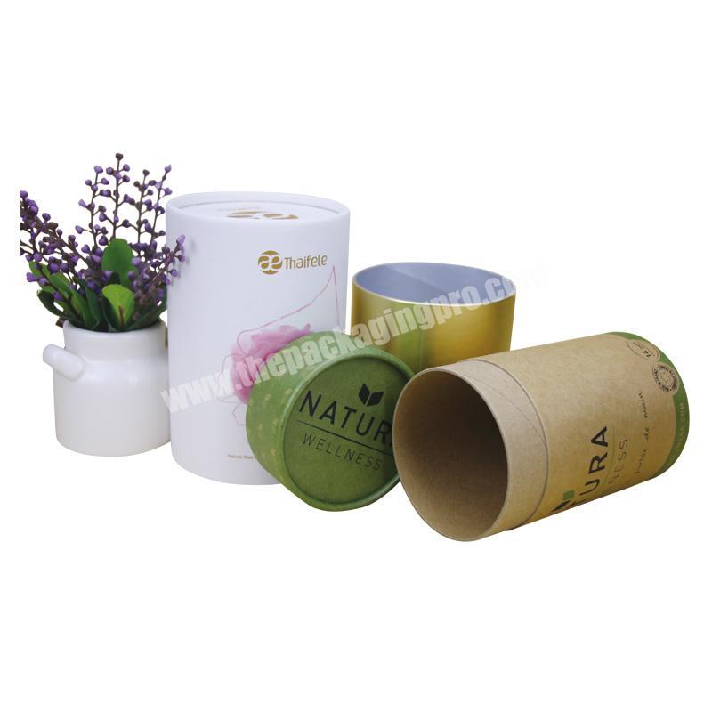 Professional Factory Supply Paper Cylinder Recycled Rigid Kraft Box For Food