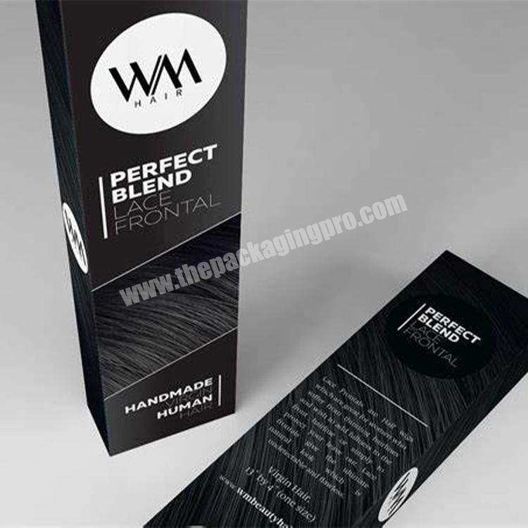professional luxury customized hair weave packaging