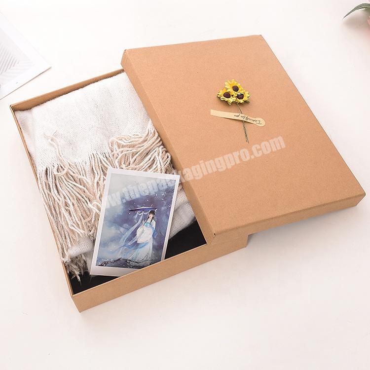 Professional Manufacturer Custom Logo High Quality Square Cardboard Lid And Base Two Piece Paper Gift Box