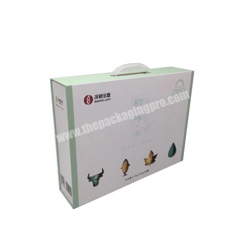 Professional Manufacturer Packaging Big Boxes Gift Box Handle Drink Bottle Packaging Box