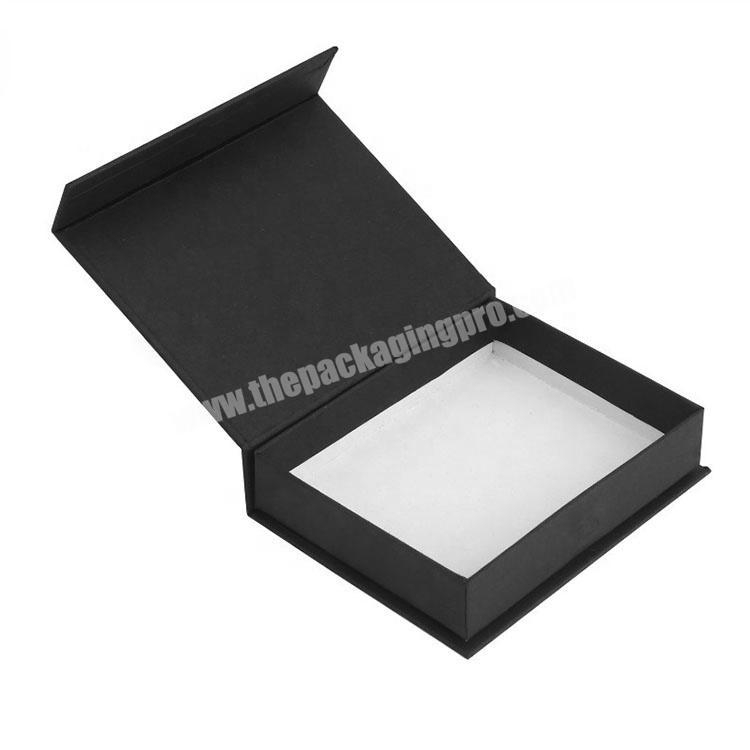 Professional Matt Black Ladies Cosmetics Makeup Magnet Box Supplier,Paper Cardboard Packing With Decorative Flip Top