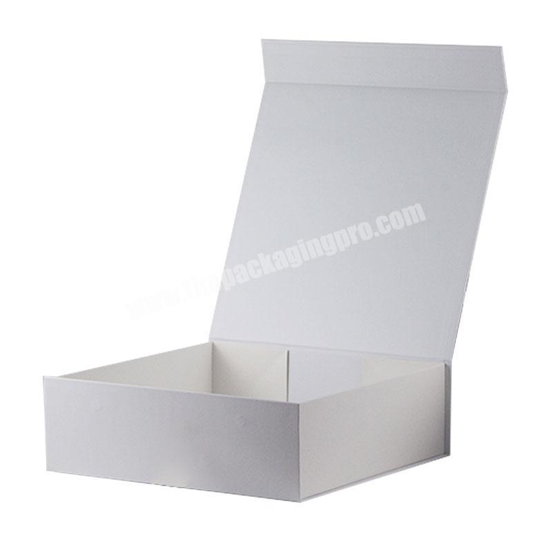 Professional ODM service plain white magnet folding luxury gift boxes