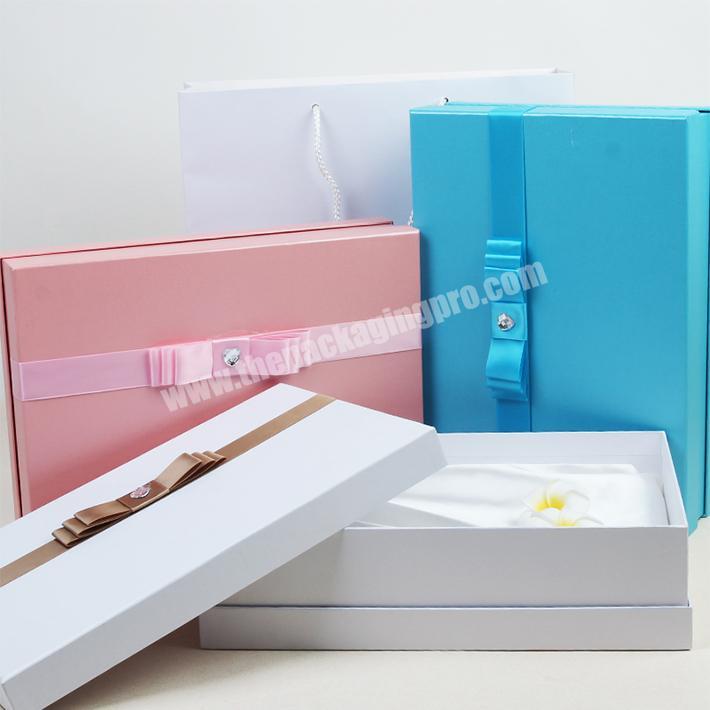 Professional OEM custom Logo Design Lid Off Paper Rigid Luxury Gift Box