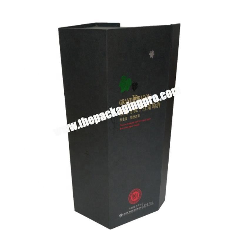 Professional packaging hardcover paper box sepcial for wine bottle