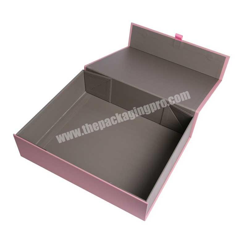 Professional rigid luxury wedding dress folding packaging box