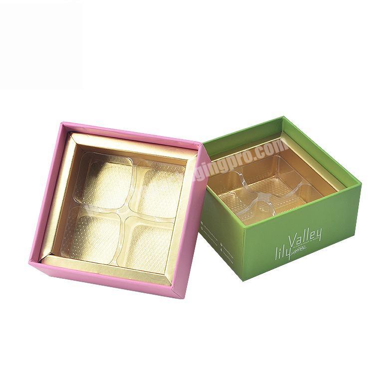 Professional Sales Base Lid Packing Box With Blister Insert Gold Foil Matte Gold Gift Box For Delivery