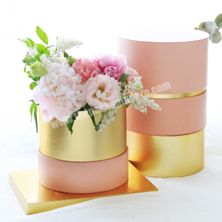 professional xiamen round and square cardboard flower box factory