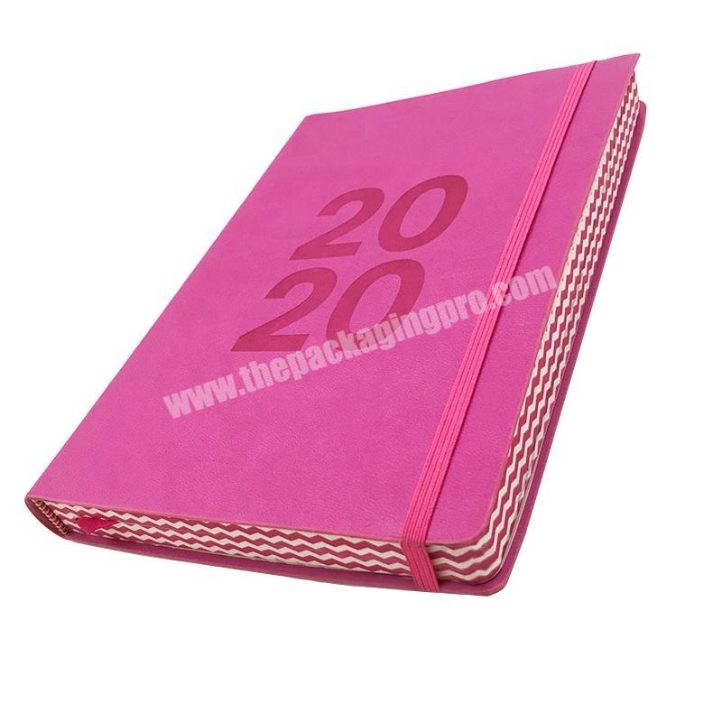Prolead new year leather 160 gsm paper hardcover designed journal notebook 2020