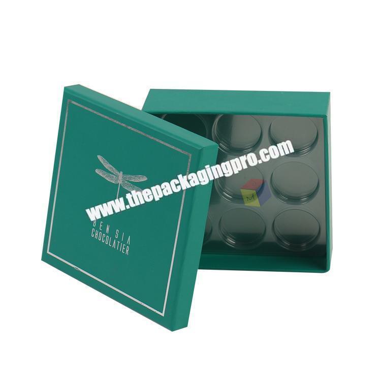 promotion chocolate packaging boxes with clear pvc tray