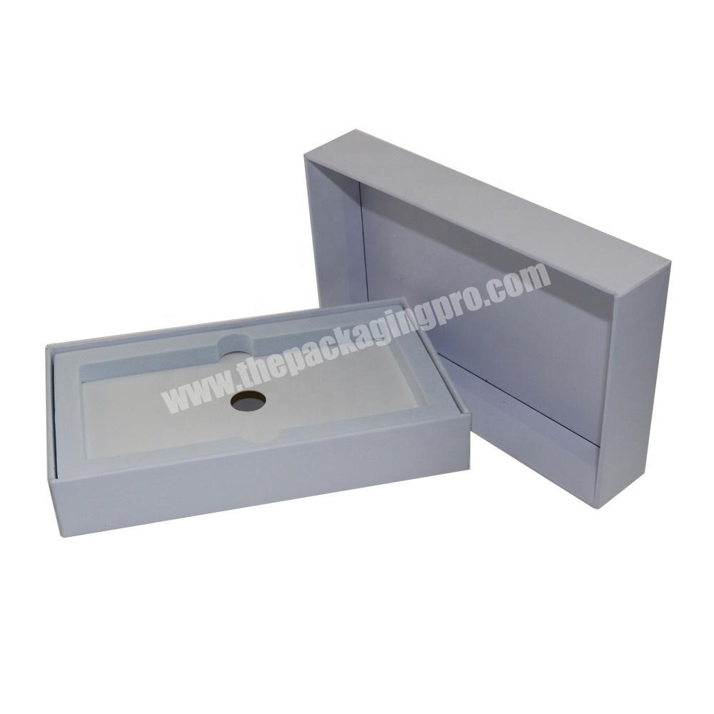 Promotion custom cardboard design packaging box with EVA