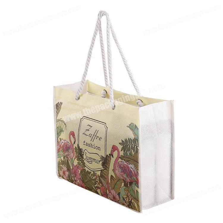 Promotion custom reusable fabric non woven shopper bag for dress