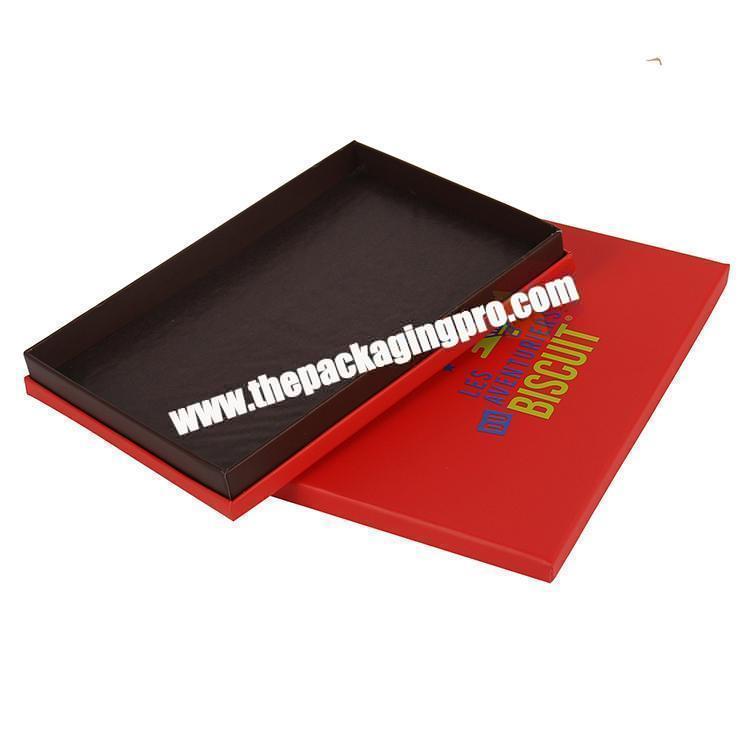promotion design logo cookie cardboard paper box with lid