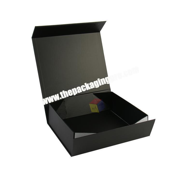promotion matte black clothing shipping folding box