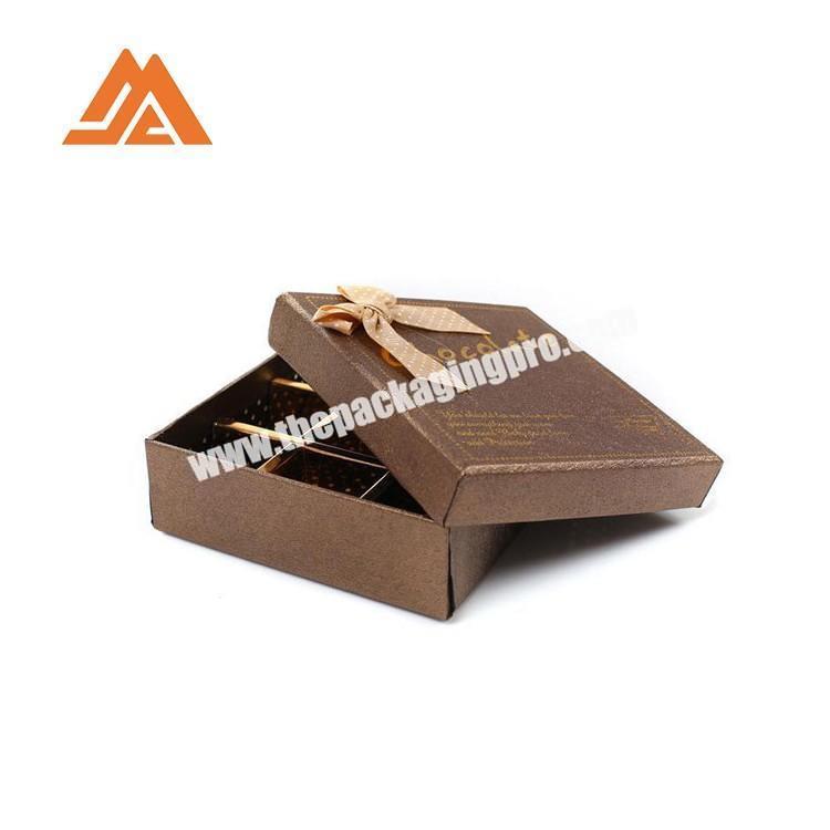 Promotion Product Candy Chocolate Gift Packaging Boxes With Paper Divider