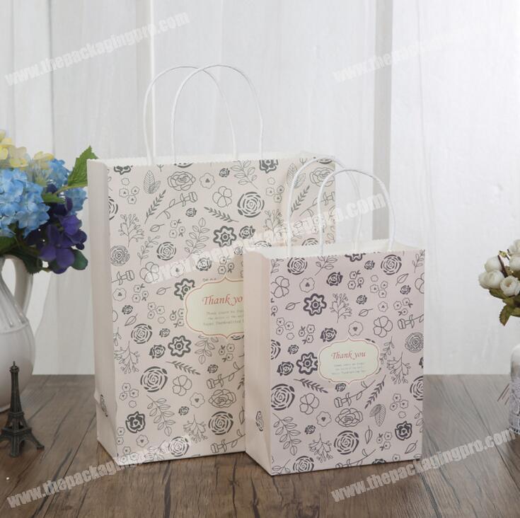 Promotion small paper gift bag with printed for packing