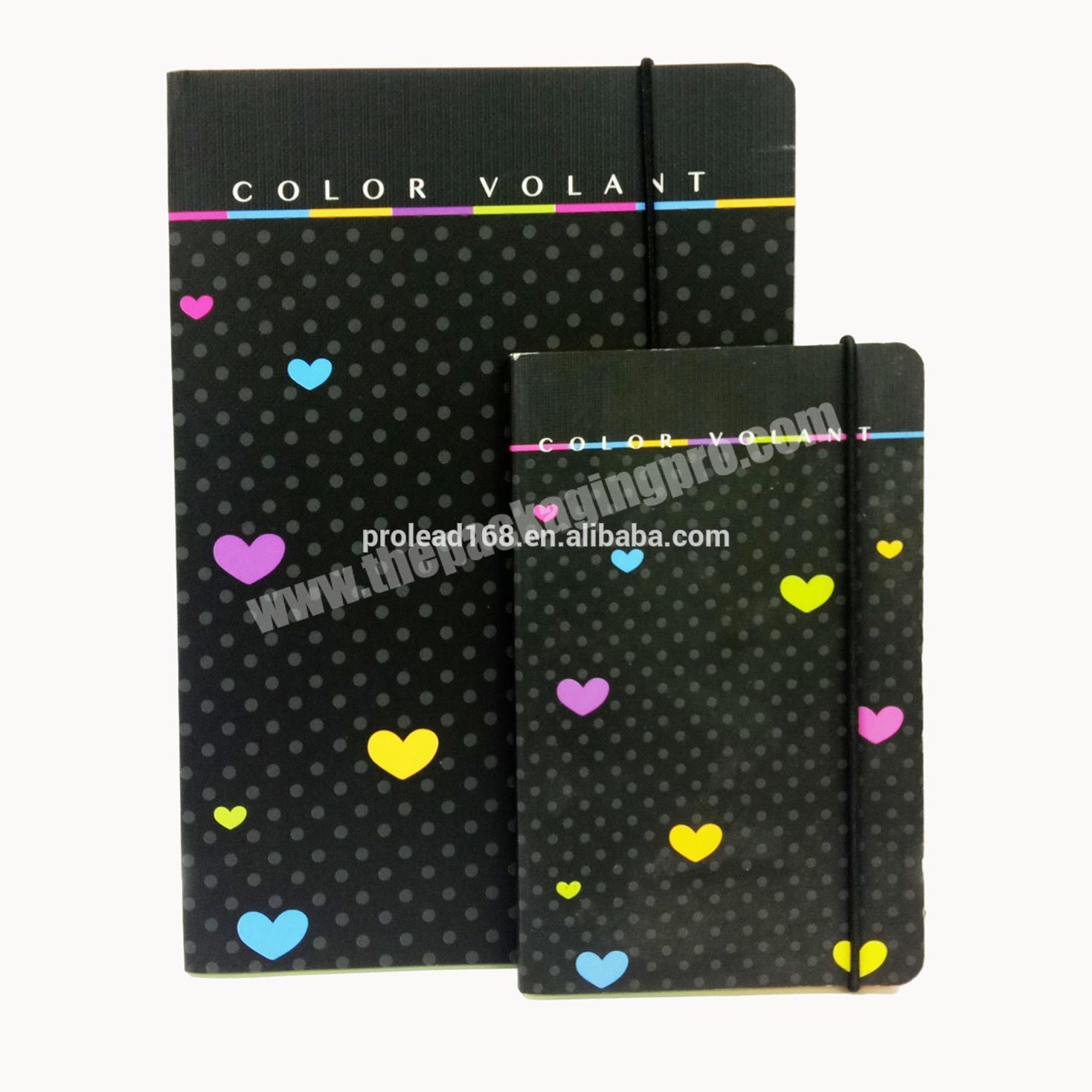 Promotional classmate journal eco friendly notebook custom diary with colorful pages