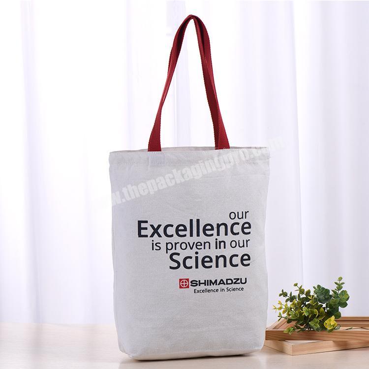 Promotional cotton canvas tote handbags for women