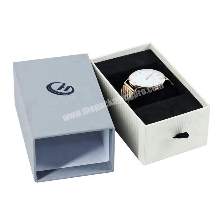 Promotional Custom Luxury Drawer Design Watch Packaging Box with Logo