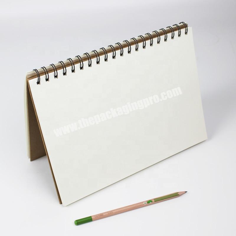 Customized Size Printing 160 GSM Sketch Paper Spiral Sketchbook