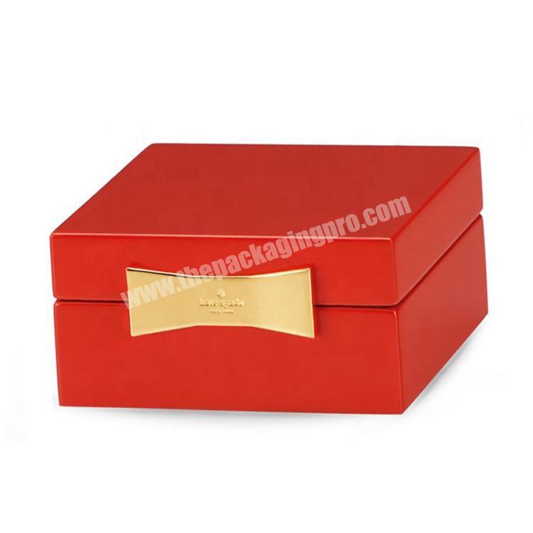 Promotional customized jewelry box red wholesale