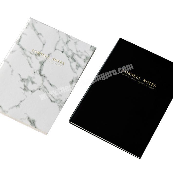 Promotional gold foil paper hardcover notebooks printing wholesale