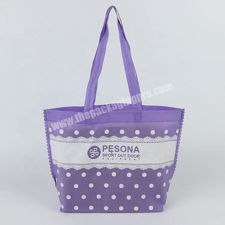 Promotional OEM coated handbag environmental fabric bags protection paper non-woven bag