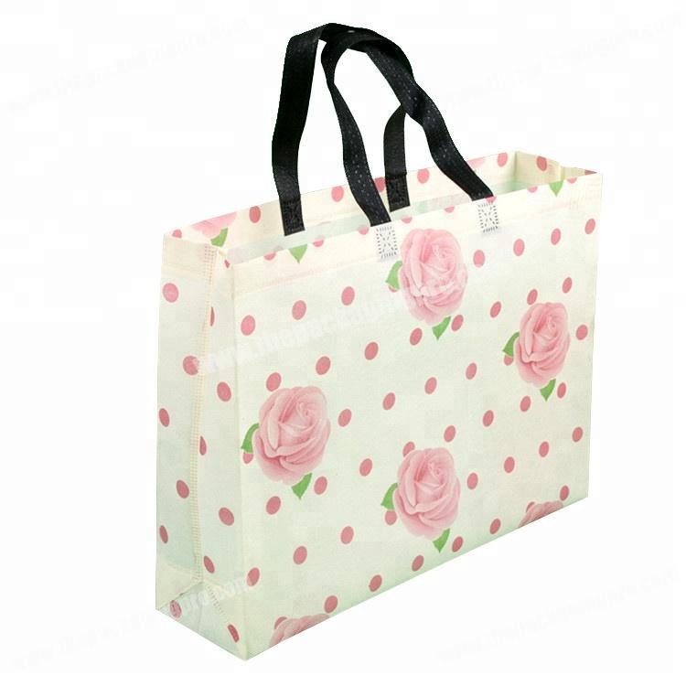 Promotional pp laminated reusable non woven bag with logo
