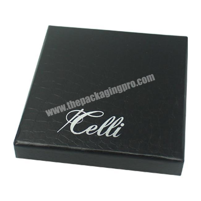 Promotional Printing Custom Logo Luxury Cardboard Packaging Boxes For Purses, Wholesale High Quality Black Wallet Packaging Box