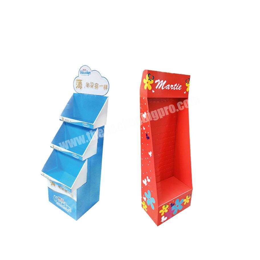 Prompt Delivery Corrugated Paper Display Stand Promotional Retail Printing PDQ Carton Displays Printed Box