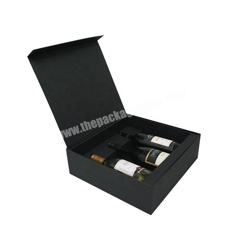 Protective Tall Cardboard Single Packaging Antique Custom Flip Lid Magnetic Wine Lover Whisky Glass Red Wine Bottle Gift Box