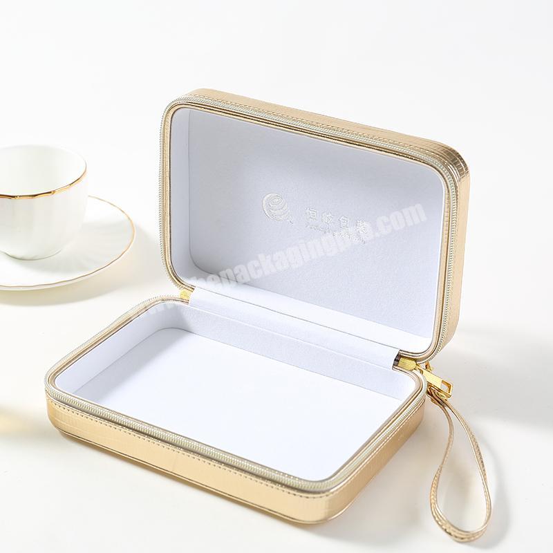 PU leather Paper Ring Earring Jewelry Box Packaging Gift Wedding Drawer Box