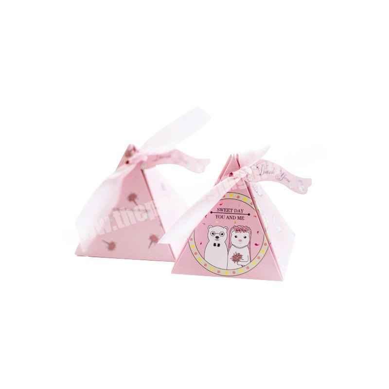 Pyramid wedding decorative candy packaging gift box