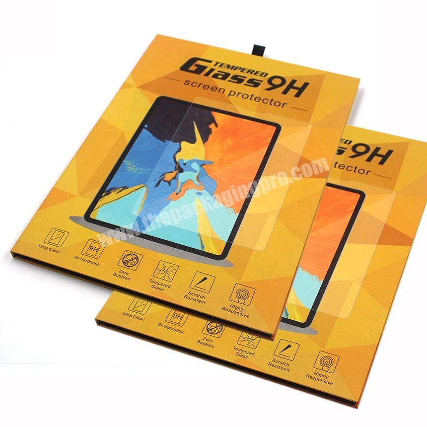 Quick Shipping 9H Tempered Glass Packaging Boxes Screen Protector Box for Ipad in Stock