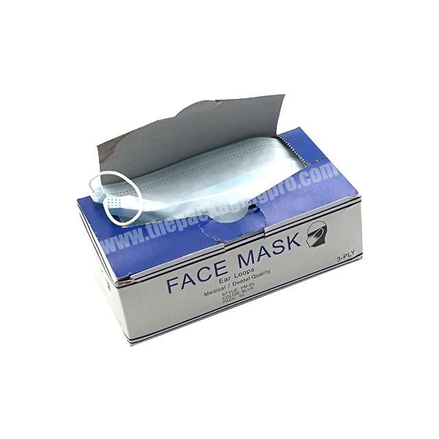 Quickly Customize Disposable Antiviral Surgical Face Mask Packaging Box