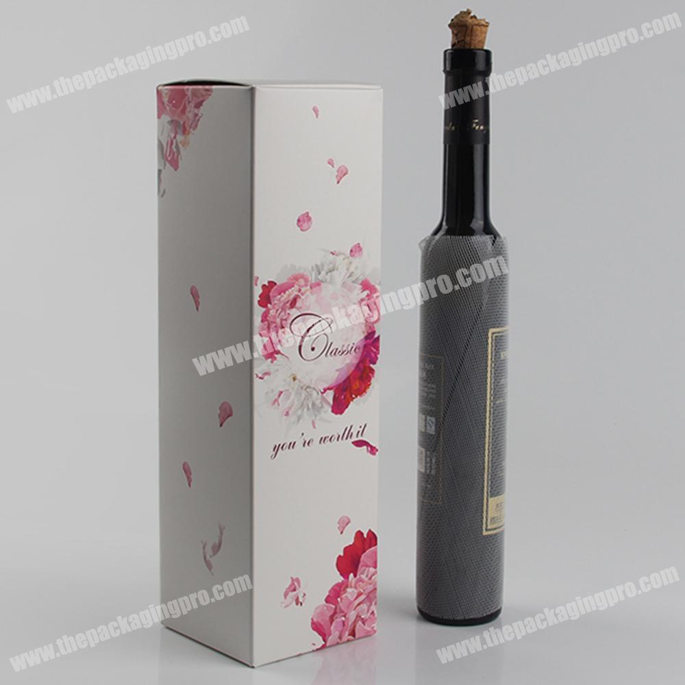 REACH certification champagne customized logo flute gift box