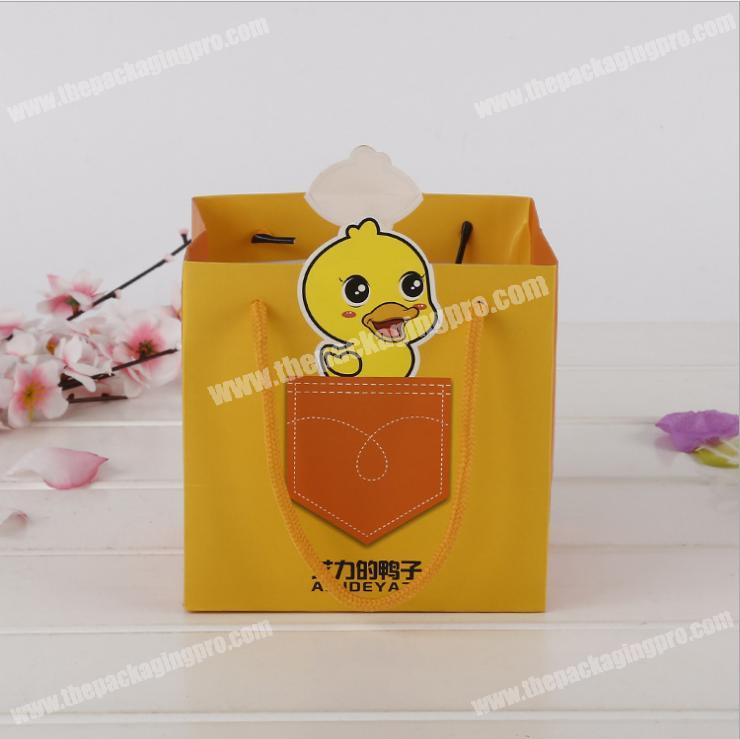 Recoverable raw materials of colorful snack cute paper bag